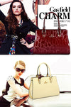 Luxury Patented Leather Handbag - Le Fasino 